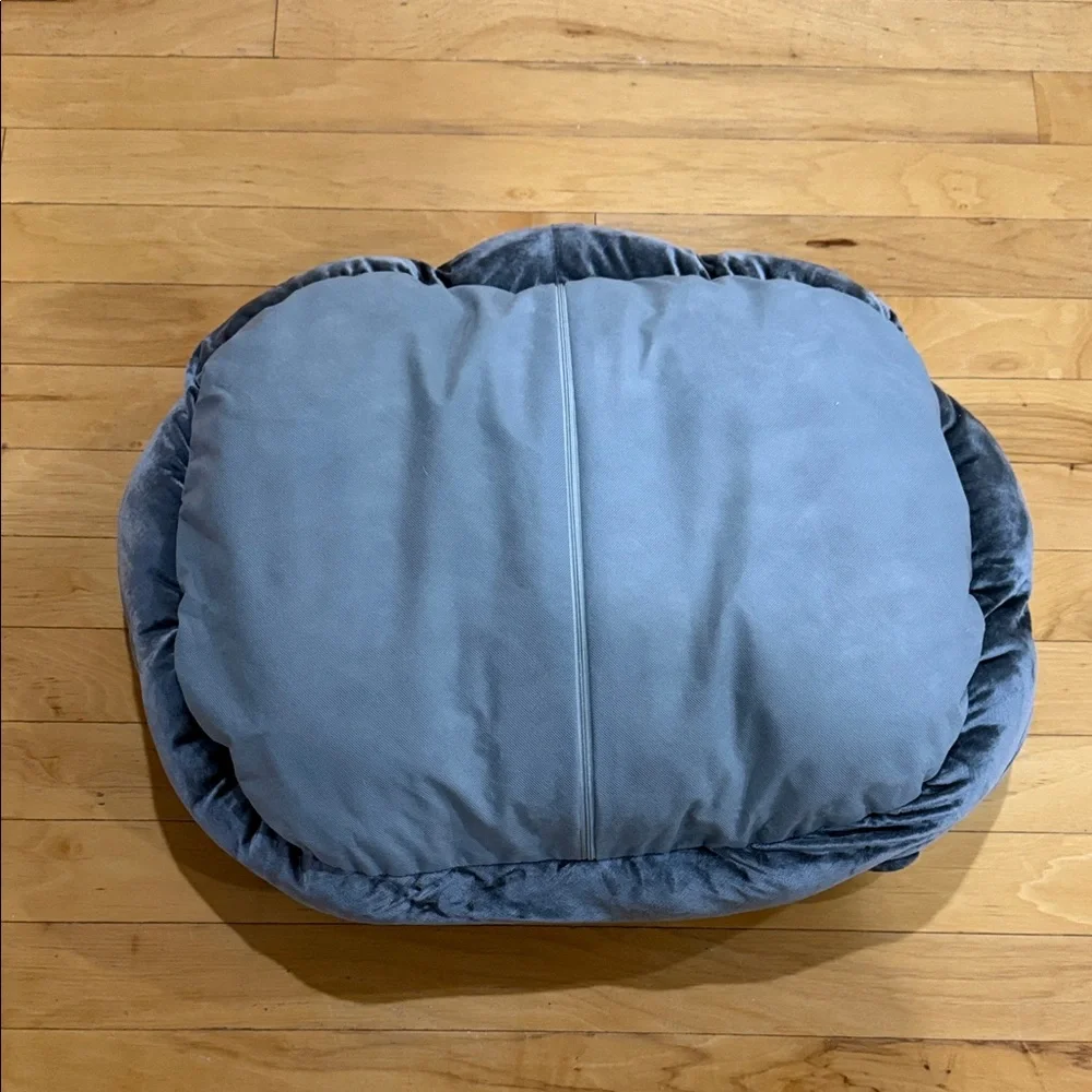 Cozy Gray and Cream Pet Bed